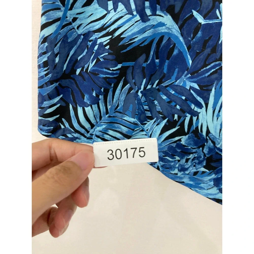 Vilebrequin Swim Trunks 5XL Blue Tropical Palm Moorea Luxury Board Shorts